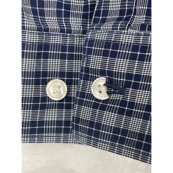 Michael Kors Button-Up Shirt Men's L Multicolor Slim Fit Long Sleeves Collared - Picture 5 of 9